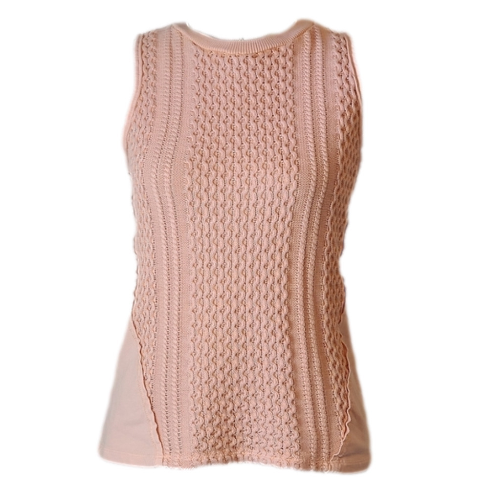 Anthropologie Saturday Sunday Pink Provincial Knit Tank - Picture 4 of 9